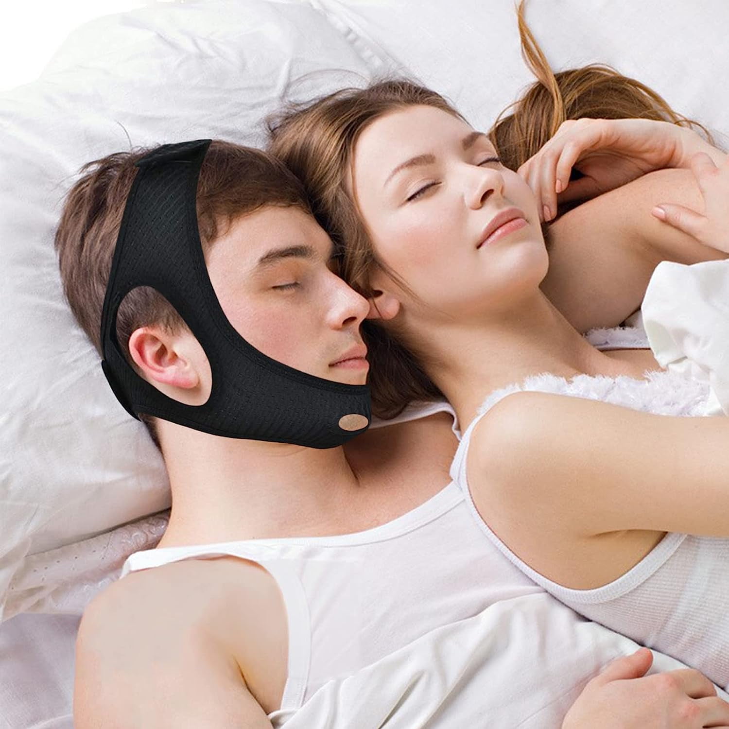 Chin Strap for Snoring, Anti Snoring Chin Strap, Adjustable and