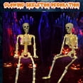 thumbnail image 4 of DefiDgd 35inch Halloween Movable Skeleton Decorations, Simulation Human Skeleton Decorations for Halloween Party Decor, Haunted House Props Indoor Outdoor Decoration(large), 4 of 7