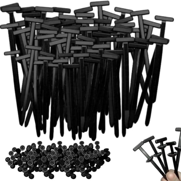 100 PCS Nylon Universal Cable Tie Buckle,Heavy Duty Self-Locking Zip Ties Holder