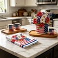 thumbnail image 2 of Tepsmf Patriotic Kitchen Towel Independence Day Cleaning Cloth Dishcloth Red White Blue American Flag Absorbent Kitchen Hand Towel for Home Cleaning Decor, 2 of 6