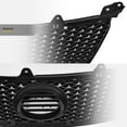 thumbnail image 5 of Stehlen 642167824497 IS-F Sport Mesh Front Hood Bumper Grille - Black For 2006-2008 Lexus IS250 / IS350, 5 of 5