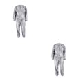 thumbnail image 1 of Greeniant Fitness Sauna Suit Exercise Gym Home Hoodie Pants Sweat  Suit Amarillo XXL 2piezas, 1 of 1
