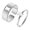 Silver, variant on 2pcs Cute Bear Couple Set Promise Ring Engagement Wedding Party Matching Adjustable Ring