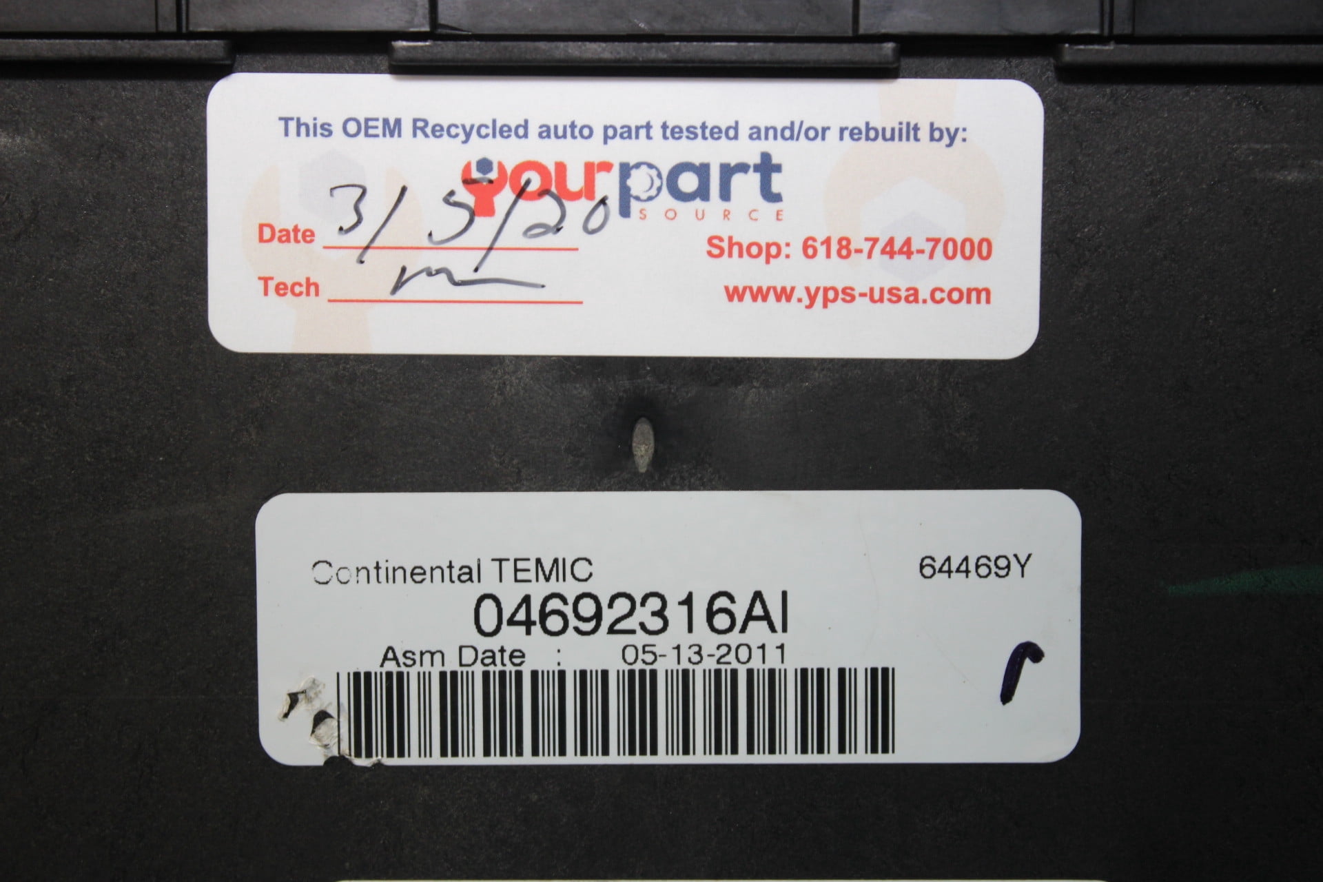 11 DURANGO GRAND CHEROKEE TIPM TEMIC INTEGRATED OEM FUSE BOX 04692316 REBUILT TIPM