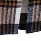 thumbnail image 5 of Camisas Manga Larga Hombre Cárdigan de camisa de manga larga con capucha y botones a cuadros de lijado informal a la moda de primavera y otoño para hombre (Navy, M), 5 of 7