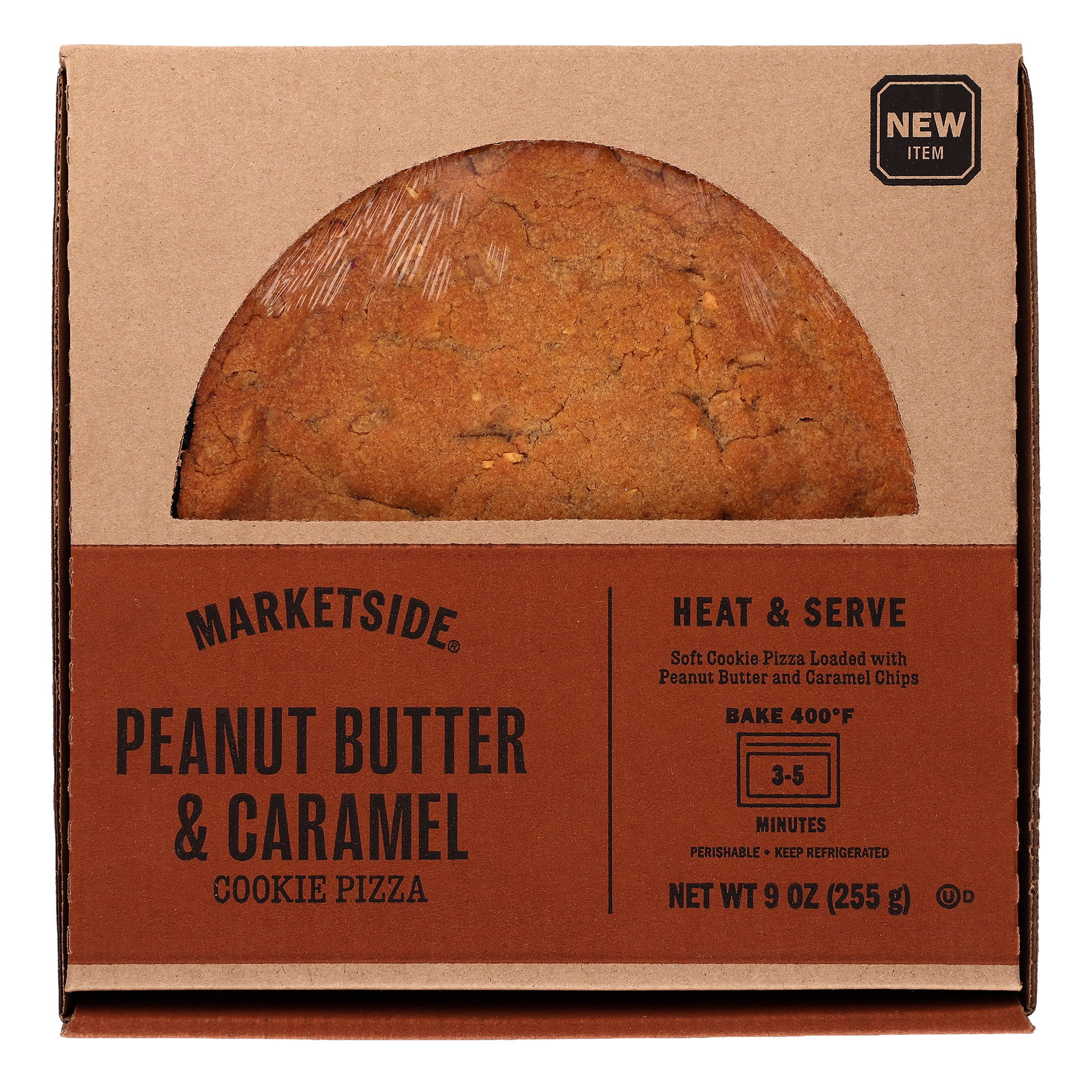 Marketside Peanut Butter and Caramel Cookie Pizza, 9 oz