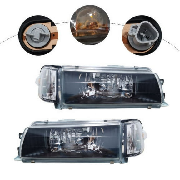 For 88-92 Toyota Corolla AE92 E90 EE90 Sedan Headlights  Corner Lamp Left Right