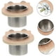 thumbnail image 1 of Comedero de Acero Inoxidable para Pájaros con Marco de Madera | Comedero Colgante y Bebedero para Loros, Cacatúas y Periquitos | Cuenco Apto para Jaulas, Apto para Uso Alimentario, 1 of 6
