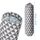 thumbnail image 2 of Moyic 2 uds. De soporte para bolsas de lino y algodón, dispensador de bolsas con patrón de rejilla triangular de 3 capas con gancho para Almacenamiento y organización del hogar, 2 of 6