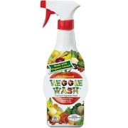 Veggie Wash Natural Fruit & Vegetable Wash Spray Bottle, 16 OZ (Pack of 2)