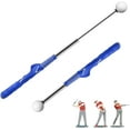 thumbnail image 1 of Propositionon Aide à l'Entraînement au Golf, Aide à l'Entraînement de Swing de Golf Rétractable, Entraîneur de Grip de Club pour Poignées Jumbo, Entraîneur Portable, Entraînement de Force et de Tempo pour Frapper et Frapper, Bleu, 1 of 7