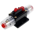 thumbnail image 3 of Circuit Breaker Resettable Fuse Holder with Manual Reset Switch12-48V DC Circuit Breaker Switch Safe Car Audio Inline Circuit Breaker Holder for Car Truck Bus RV Boat (Black/20A), 3 of 5