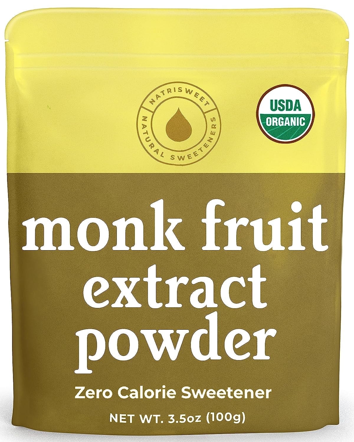 Pure Monk Fruit Sweetener - Zero Calorie, Zero Carb, 250x Sweeter Than Sugar, Keto & Paleo Friendly