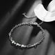 thumbnail image 5 of BRIGHTFUFU Pulsera de tobillo corazón plata Pulsera de tobillera ángel elegante con extensor Cadena de pie elegante para mujeres, 5 of 7