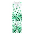 thumbnail image 2 of Conjunto de Verano para las Mujeres Impreso Cuello Redondo sin Mangas Y Pantalones, Casual de Dos Piezas para las Mujeres, 2 of 5