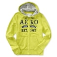 thumbnail image 2 of Aeropostale - Sudadera con capucha y cremallera completa para hombre, verde, XXL Aeropostale  Sudadera, 2 of 2