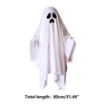 thumbnail image 2 of White Ghost Cape Halloween Role Play Outfit,Polyester Costume with Pumpkin Candy Storage Bag for Masquerade Party,Cosplay,Seasonal Themed Events, 2 of 6