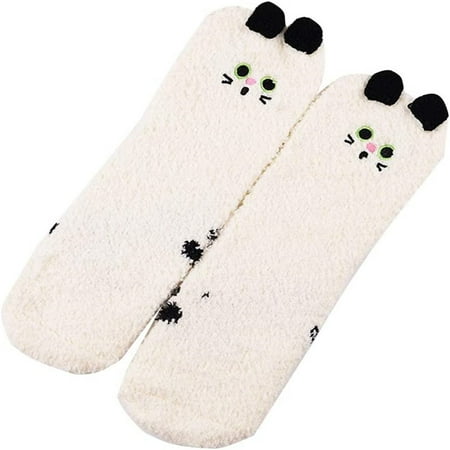 

Mart Women Socks Socks for Men and Women Ladies Plush Thickened Thermal Socks Coral Velvet Socks Cartoon Animal Floor Socks fuzzy Sock for Female