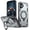 Gray, variant on Allytechgroup for iPhone 16 Plus Case with 360° Rotable Kickstand,  [Include 1X Screen Protector] [Magnetic Car Mount Support] Military Grade Drop Protection Phone Cover for iPhone 16 Plus, Blue