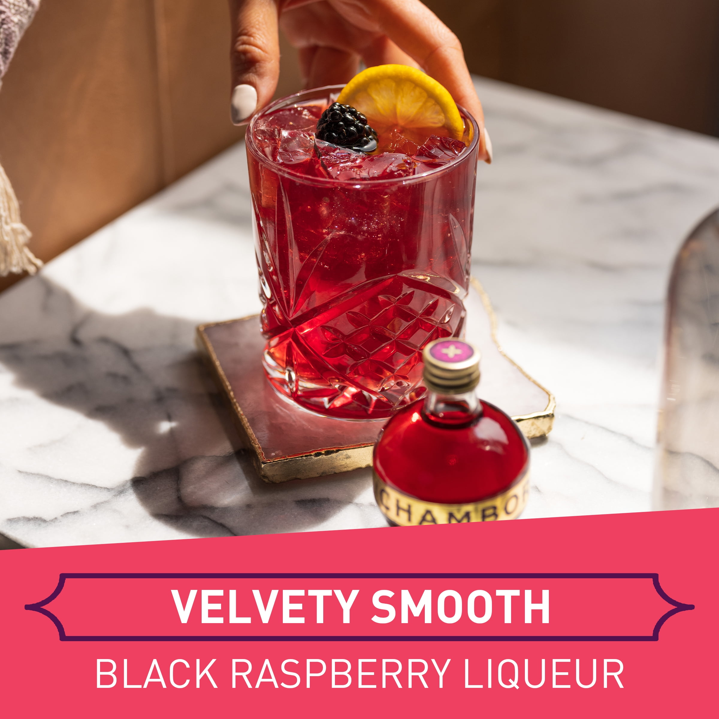 Chambord Black Raspberry Liqueur, 375 ml Bottle, 33 Proof