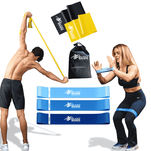 Pro Balance Bands - Resistance Bands for Core  Balance & Rehab w/ Workout Library Included