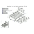 thumbnail image 6 of AFI Warren Solid Wood Full Bed with Twin Trundle in White, 6 of 6
