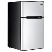 Costway Refrigerator Small Freezer Cooler Fridge Compact 3.2 Cu ft Unit