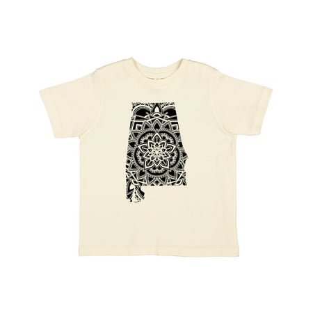 

Inktastic Alabama Silhouette Mandala Gift Toddler Boy or Toddler Girl T-Shirt