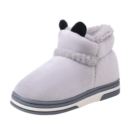 

Qufokar Womens Flip Flops Size 6 Womens Tall Snow Boots Size 9 Ladies Shoes Fashion Solid Color Cartoon Ear Cotton Slippers Warm Flat Short Cotton Boots