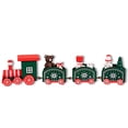 thumbnail image 4 of Monstrate Little Wood Christmas Train Decoración Vehículos Camión Juguete Fiesta Adorno en miniatura Regalo al aire libre Niñas Adultos Verde Type2 NO2, 4 of 6