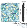 thumbnail image 2 of Premium Boho Style Large Rubber Playing Mat for Game Room 31.5 Inch Square Mahjong Table Pad Features Non-Slip Backing and Noise Dampening for Tiles and Cards, 2 of 7