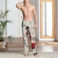 thumbnail image 2 of Hirioo Floral Leopard Butterflies for Men's PJ Pajama Pants Sleep Pants Men's Home Trousers with Pockets,S-3XL-Medium, 2 of 6