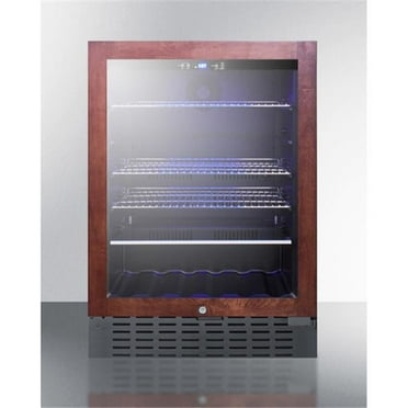 34.25 x 23.5 x 23.38 in. Built-In Undercounter Beverage Refrigerator, Black Cabinet