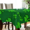 thumbnail image 3 of St Patrick's Clover Shamrock Tablecloth Rectangle Colorful Table Cloth Large Square Table Cover for Dining Kitchen Party 54"x72" Decor Gift, 3 of 7