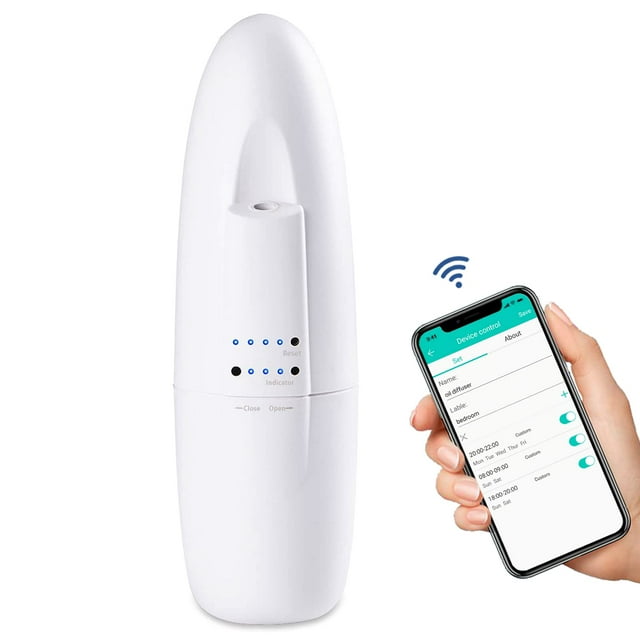 Smart Waterless Aromatherapy Essential Oil Diffuser, Professional Portable Scent Air Machine, Waterless Plug-in Aroma Diffuser for Essential Oils, 100ml for Home, Large Room