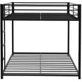 thumbnail image 5 of Harper & Bright Designs Full Over Full Metal Bunk Bed, Heavy Duty Low Bunk Bed with Safety Guard Rails and Ladder, 5 of 7
