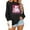 Black, variant on Womens Christmas Sweatshirt Funny Cute Xmas Holiday Crewneck Sweatshirts Winter Long Sleeve Pullover Tops