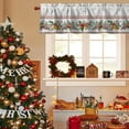 thumbnail image 4 of Cardinal Kitchen Curtains, Christmas Kitchen Curtains, Rod Pocket Window Treatment Toppers for Cardinal Kitchen Decor/Living Room/Bedroom/Bathroom, Christmas Decor 54" X 18", 4 of 6