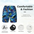 thumbnail image 5 of Lsque Mens Swim Trunks Hawaiian Style Pattern - Bathing Suit Compression Liner - Beach Swim Shorts Swimwear - (S-3XL) - Stretch Quick Dry -, 5 of 9