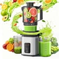 thumbnail image 1 of Kismile Cold Press Juicer Machine with Touch Control & 3 Modes, 4.5&rdquo; Wide Feed Chute Slow Juicer for Whole Fruits & Vegetables, Stainless Steel, 1 of 8