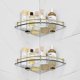 thumbnail image 3 of Bathroom Shelves, Bathroom Glass Corner Shelf Wall Mounted ,tempered Glass Shelf For Storing Shower, 3 of 5