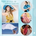thumbnail image 7 of 35" Large Square Satin Head Scarf - Silk Hair Scarf Square Hair Bandanas Large Scarf Sleeping Head Wraps for Women, 7 of 7