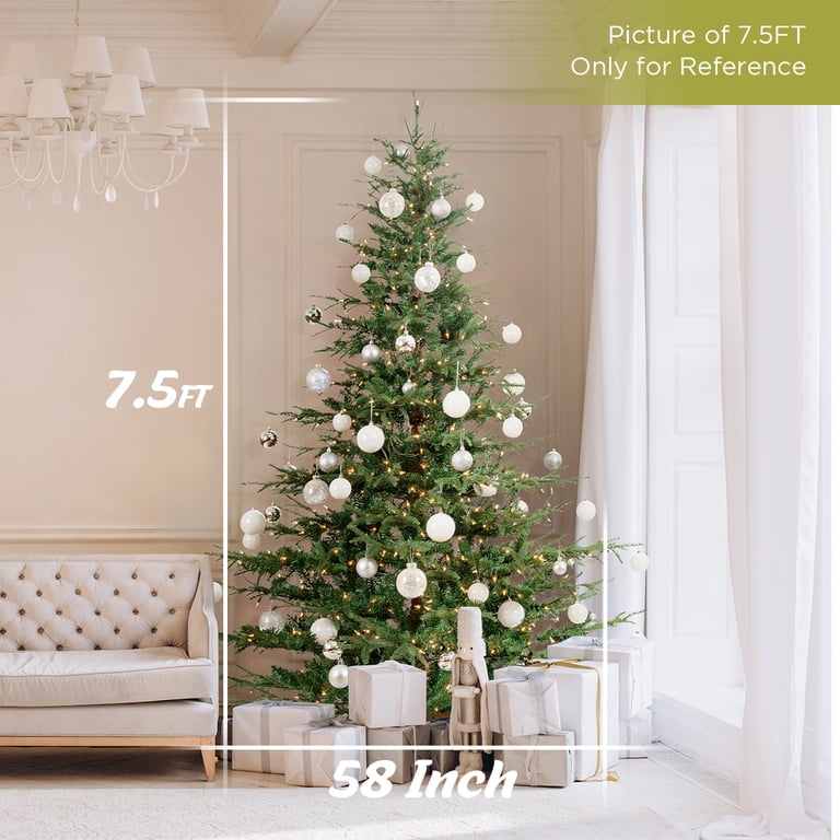 Oasiscraft 65 Ft Prelit Aspen Fir Artificial Christmas Tree With 500