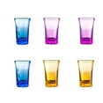 thumbnail image 3 of 6Pcs Colored Shot Glass Set, 2 oz Heavy Base Tall Glass Set, Clear Shot Glasses Bulk, 3 of 4