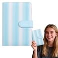 thumbnail image 2 of Sky Blue Notebook A6 Ring Binder, Fresh Refillable Journal with Accessories for Note Taking, 7X5In, 2 of 6