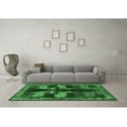 thumbnail image 3 of Ahgly Company Indoor Round Persian Emerald Green Traditional Area Rugs, 4' Round, 3 of 4