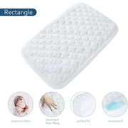 Shop by Size-Bassinet Mattress Covers/Bedside Sleeper Covers/Cradle Covers/Moses Basket Covers, Waterproof Quilted Bassinet Mattress Protector, Cotton Terry Surface, 2 Pack, 20" x 33"