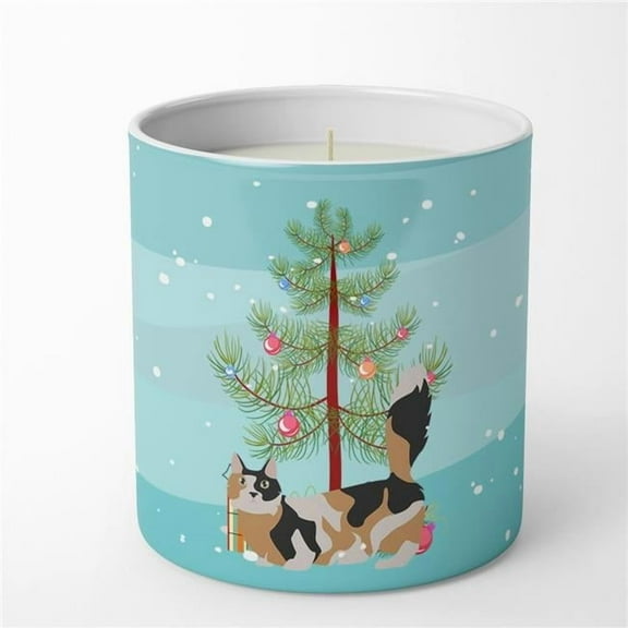 Munchkin #3 Cat Merry Christmas 10 oz Decorative Soy Candle 3.25 in x 3.75 in