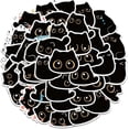 thumbnail image 1 of 40pcs water bottle cat stickers, water bottle cat stickers for kids, cat stickers laptop skateboard aesthetic stickers skateboard computer stickers, 1 of 4