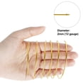 thumbnail image 5 of Alambre de aluminio de 2 mm, alambre flexible de 31 m para esculpir, hacer modelos de bicicletas, hacer joyas, tejer y envolver (oro), 5 of 5